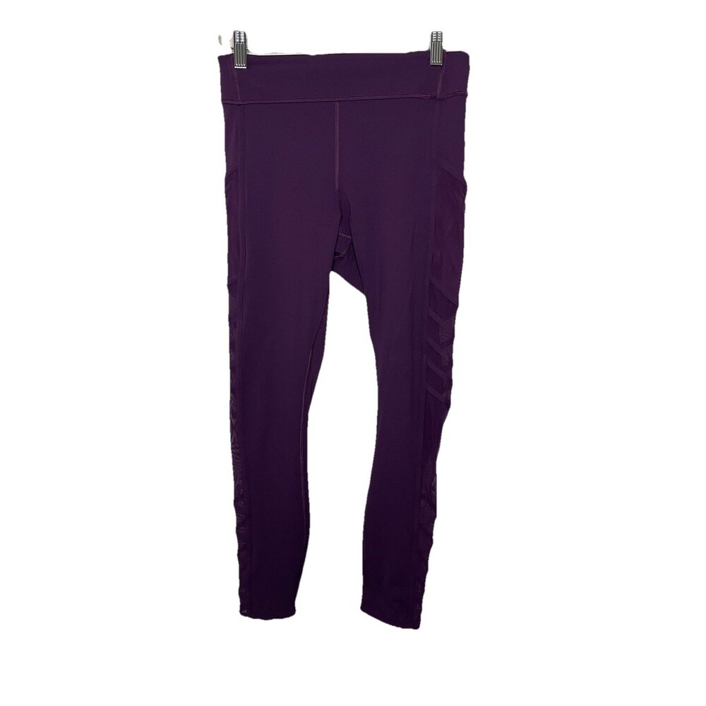 Lululemon Women's Small Purple Mesh Panel Full Length Leggings